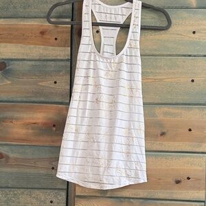 White and stay Gold Women's zyia havanna tank